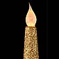 Sparkle 12 Inch Gold Flameless Taper Candle