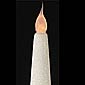 Sparkle 12 Inch White Flameless Taper Candle