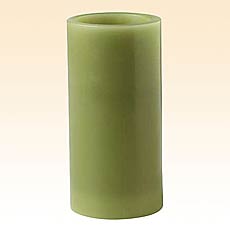 Flameless Candle 6 Inch Pillar Spiced Pear Color Changing