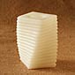 6 Inch Swirl Champagne Flameless Candle
