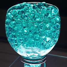 Teal  Water Beads - Events - Floral - Wedding Planners