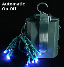 LED Wreath Lights -  White - 6 Hour Timer - Flameless