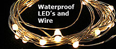 David Tutera 12 Lights - Thin Silver  Wire LED Light Strand