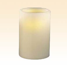 Flameless Candle 4 Inch Pillar Vanilla Color Changing