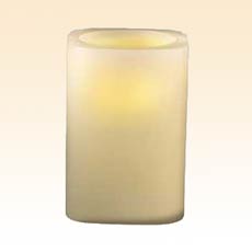 Flameless Candle 4 Inch Square Vanilla Scented