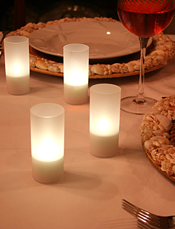 Warm White Remote Control Flameless Timer Tea Light Set 12