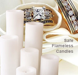 wedding candles, safe flameless led