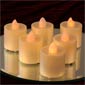 Yellow Flameless 2 Inch Tea Light - Set of 6