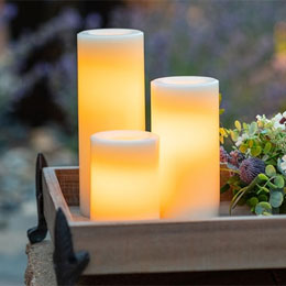 Outdoor Weatherproof Flickering Candles