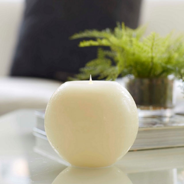 Flamelesscandles 6 x 6 Round Simplux Moving Flame Candle Remote Ready