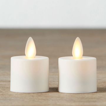 Moving Flame Tea Light Candles - Set of 4