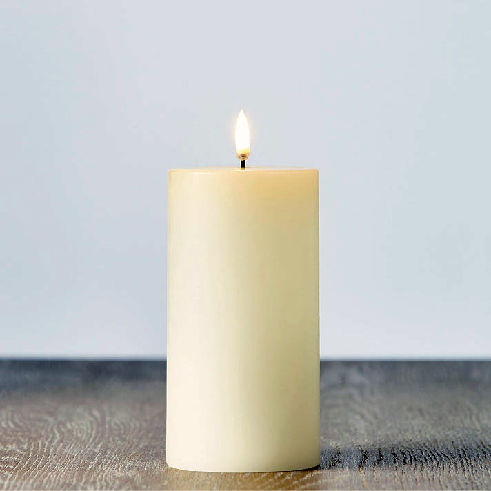 Flameless discount pillar candles