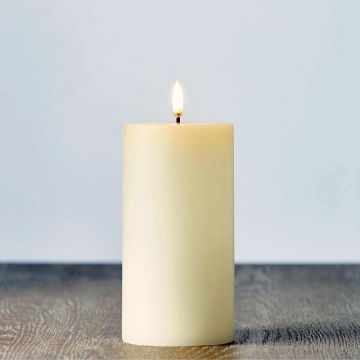 3 X 6 UYUNI Flameless Pillar Candle (Ivory)
