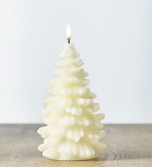 4 X 8 UYUNI Flameless Tree Candle Ivory