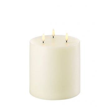 6 X 6 UYUNI Flameless Pillar Candle (Ivory)