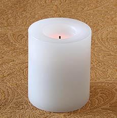 inch flameless round timer candle