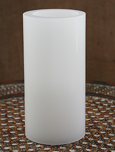 Flameless White 3x6 Unscented Candle with Timer